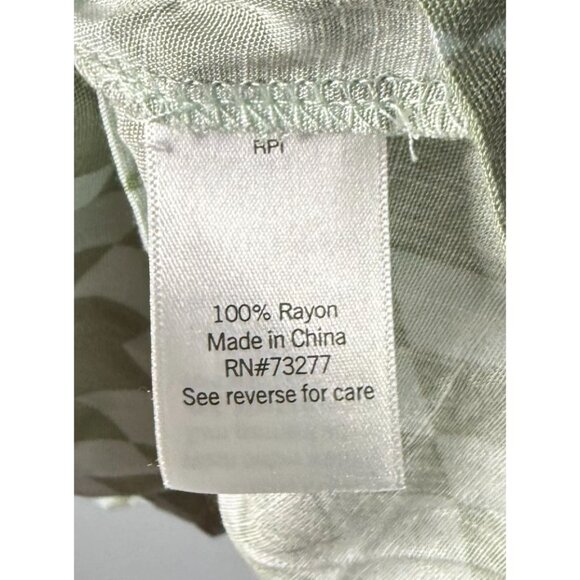 SO Womens Green Checkered Ruffle Double Cinched Waist Top XL Peasant Cottagecore - Picture 12 of 13